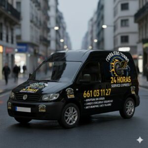 Cerrajero instalando cerradura en Getafe